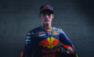 Espargaro poses for a portrait during the official presentation of the Red Bull KTM Factory Racing team in Mattighofen, Austria on January 12, 2019.