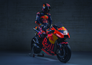 Zarco poses for a portrait during the official presentation of the Red Bull KTM Factory Racing team in Mattighofen, Austria on January 12, 2019.